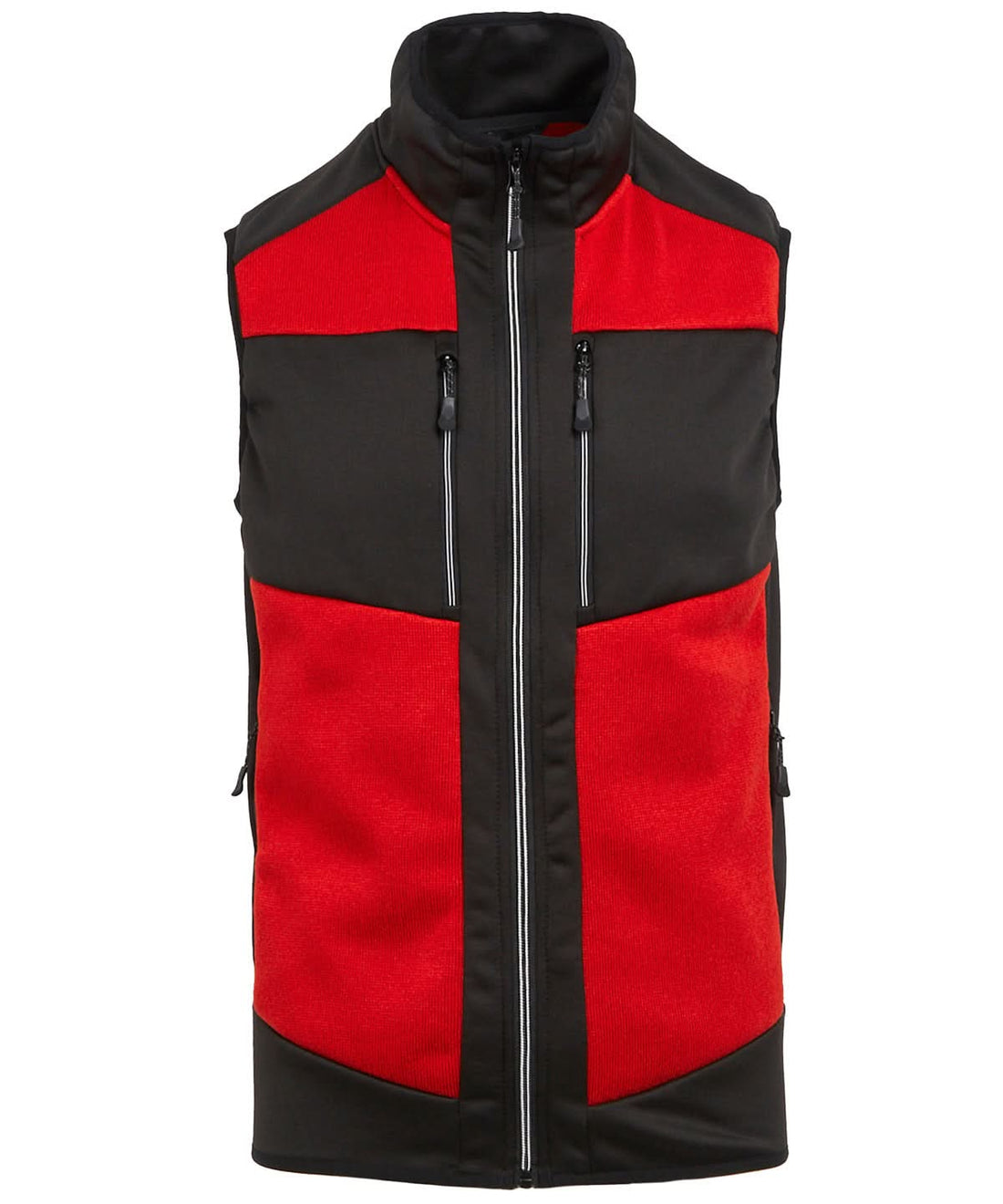 Regatta Professional E Volve unisex knit effect stretch bodywarmer RG544 - Classic Red Black - Customisable Bodywarmer