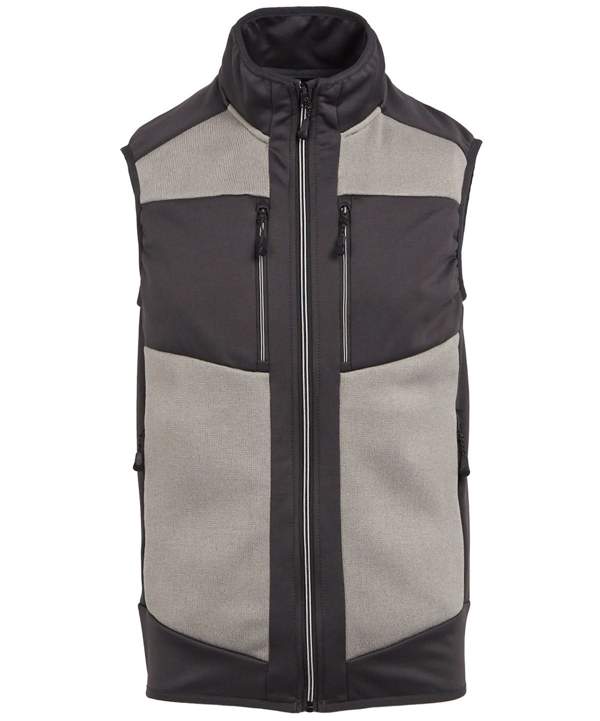 Regatta Professional E Volve unisex knit effect stretch bodywarmer RG544 - Mineral Grey Ash - Customisable Bodywarmer