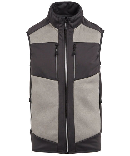Regatta Professional E Volve unisex knit effect stretch bodywarmer RG544 - Mineral Grey Ash - Customisable Bodywarmer