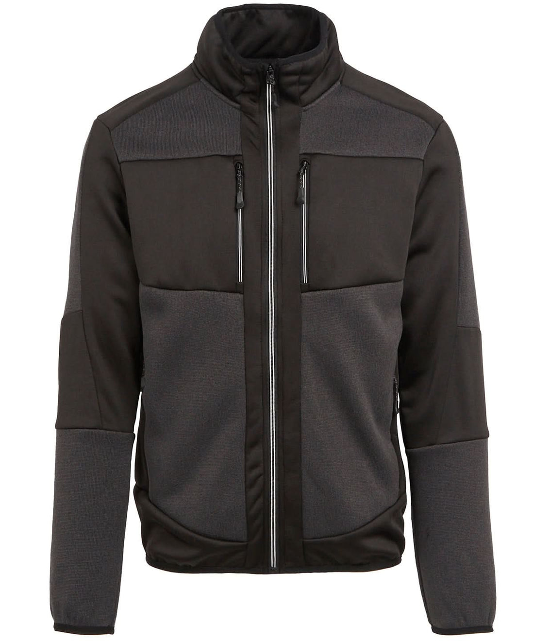 Regatta Professional E Volve unisex knit effect stretch mid layer RG545 - Ash Black - Customisable Fleece