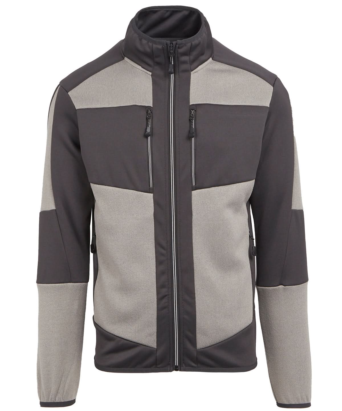 Regatta Professional E Volve unisex knit effect stretch mid layer RG545 - Mineral Grey Ash - Customisable Fleece