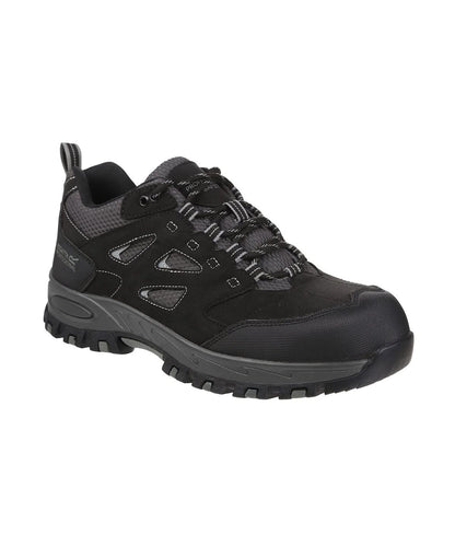 Regatta Safety Footwear Mudstone S1P safety trainers rg568 - Black Granite - Customisable Trainers