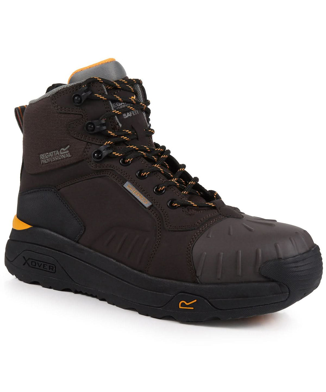 Regatta Safety Footwear Exofort S3 X over waterproof insulated safety hikers RG572 - Chestnut Black - Customisable Boots