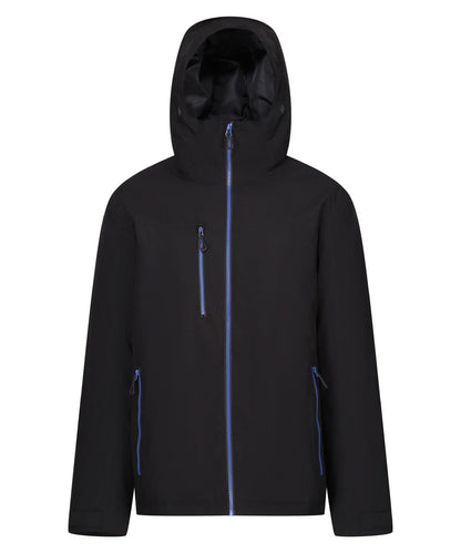 Regatta Professional Navigate waterproof insulated jacket RG580 - Black New Royal - Customisable Jackets