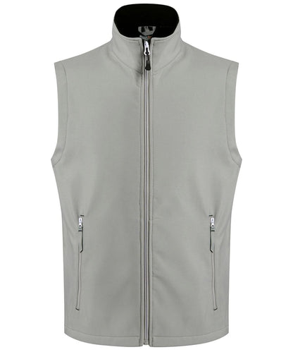 Regatta Professional Ascender 2 layer softshell bodywarmer RG591 - Mineral Grey Black - Customisable Bodywarmer