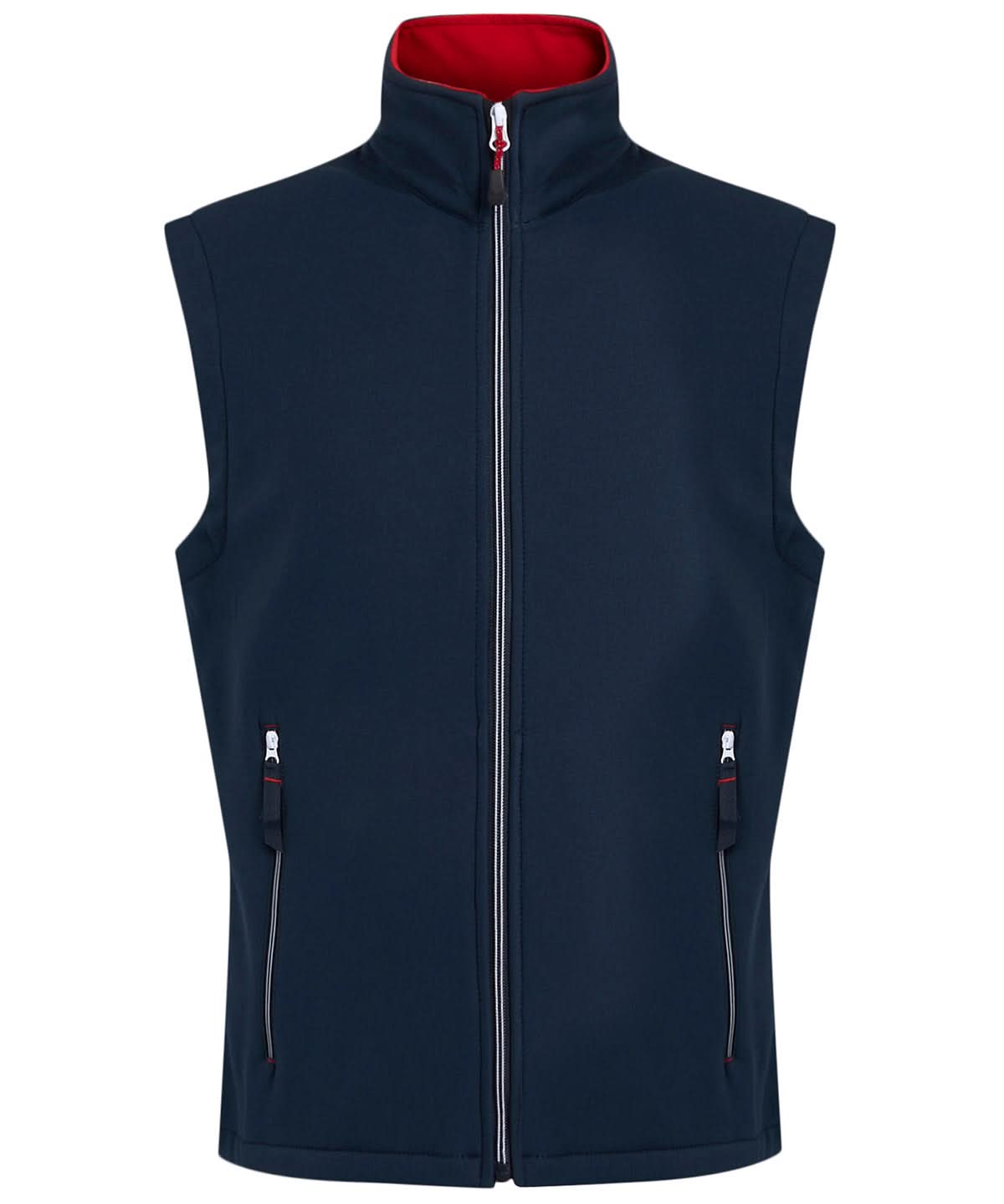 Regatta Professional Ascender 2 layer softshell bodywarmer RG591 - Navy Classic Red - Customisable Bodywarmer
