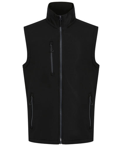 Regatta Professional Navigate 2 layer softshell bodywarmer RG595 - Black Seal - Customisable Bodywarmer