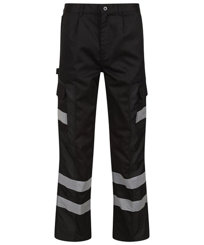 Regatta Professional Pro Ballistic workwear cargo trousers RG609 - Black - Customisable Trousers