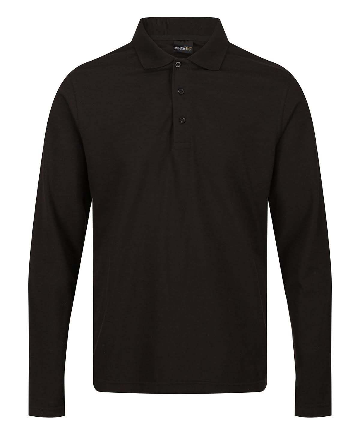 Regatta Professional Pro 6535 long sleeve polo RG615 - Black - Customisable Polos