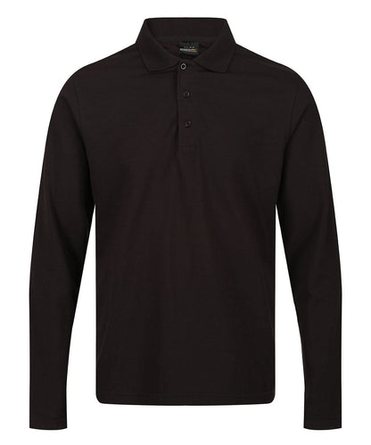 Regatta Professional Pro 6535 long sleeve polo RG615 - Black - Customisable Polos
