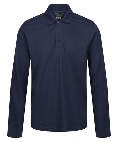 Regatta Professional Pro 6535 long sleeve polo RG615 - Navy - Customisable Polos