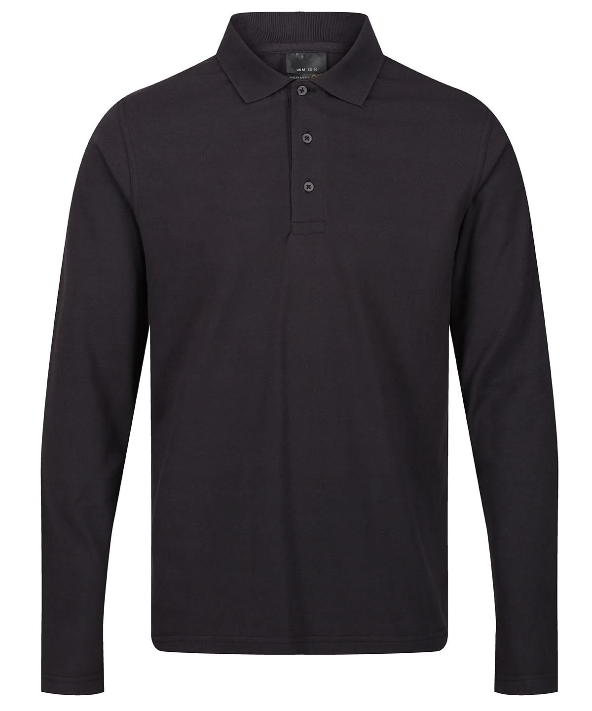 Regatta Professional Pro 6535 long sleeve polo RG615 - Seal Grey - Customisable Polos