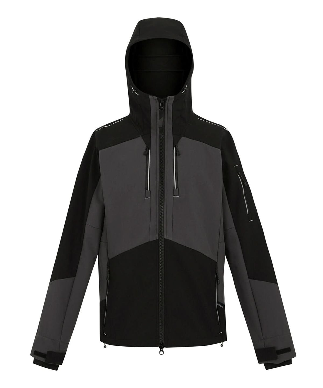 Regatta Professional 4 Tex stretch 3 layer softshell jacket RG630 - Slate Grey Black - Customisable Softshell Jacket