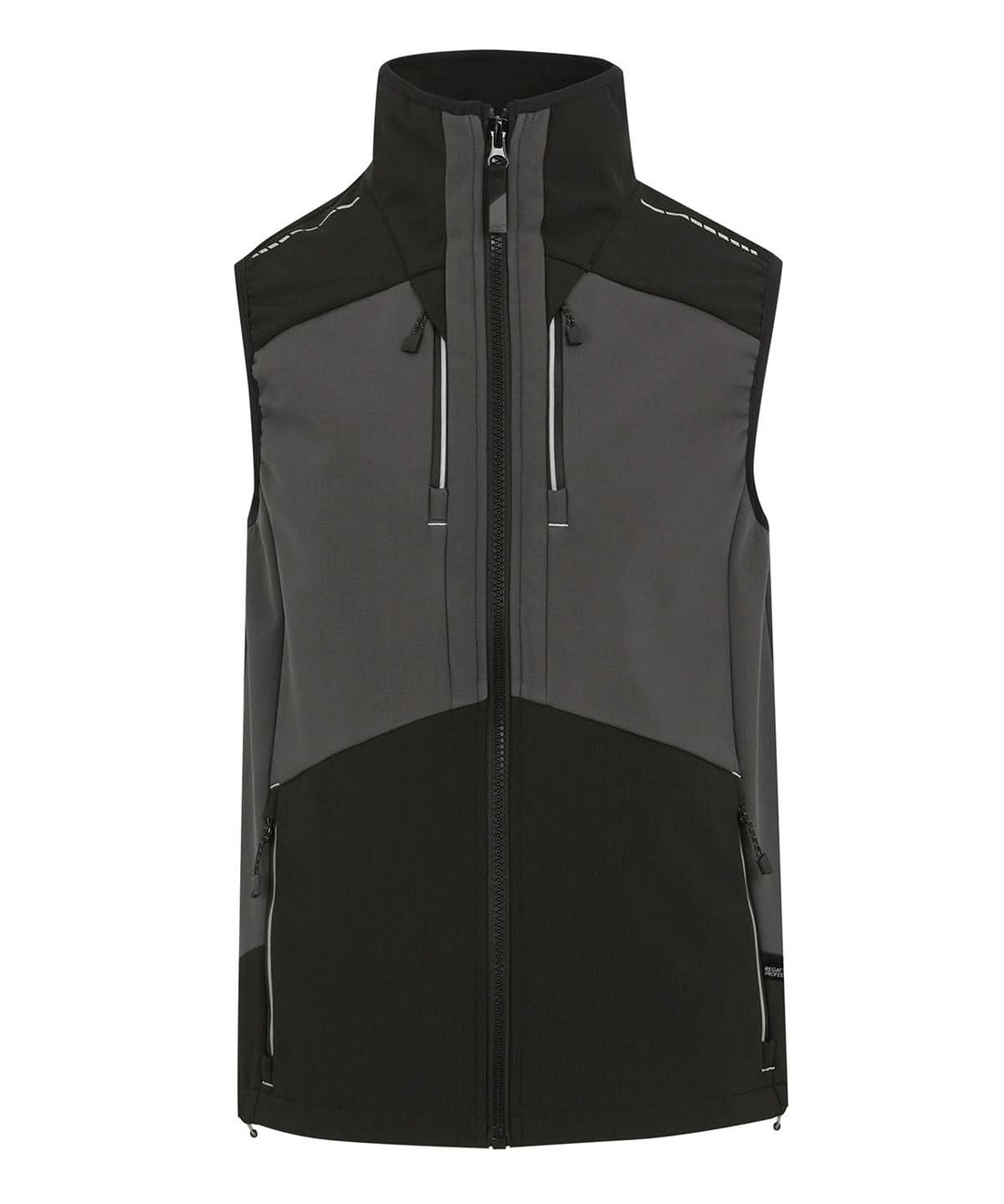 Regatta Professional 4 Tex stretch 3 layer softshell bodywarmer RG631 - Slate Grey Black - Customisable Bodywarmer