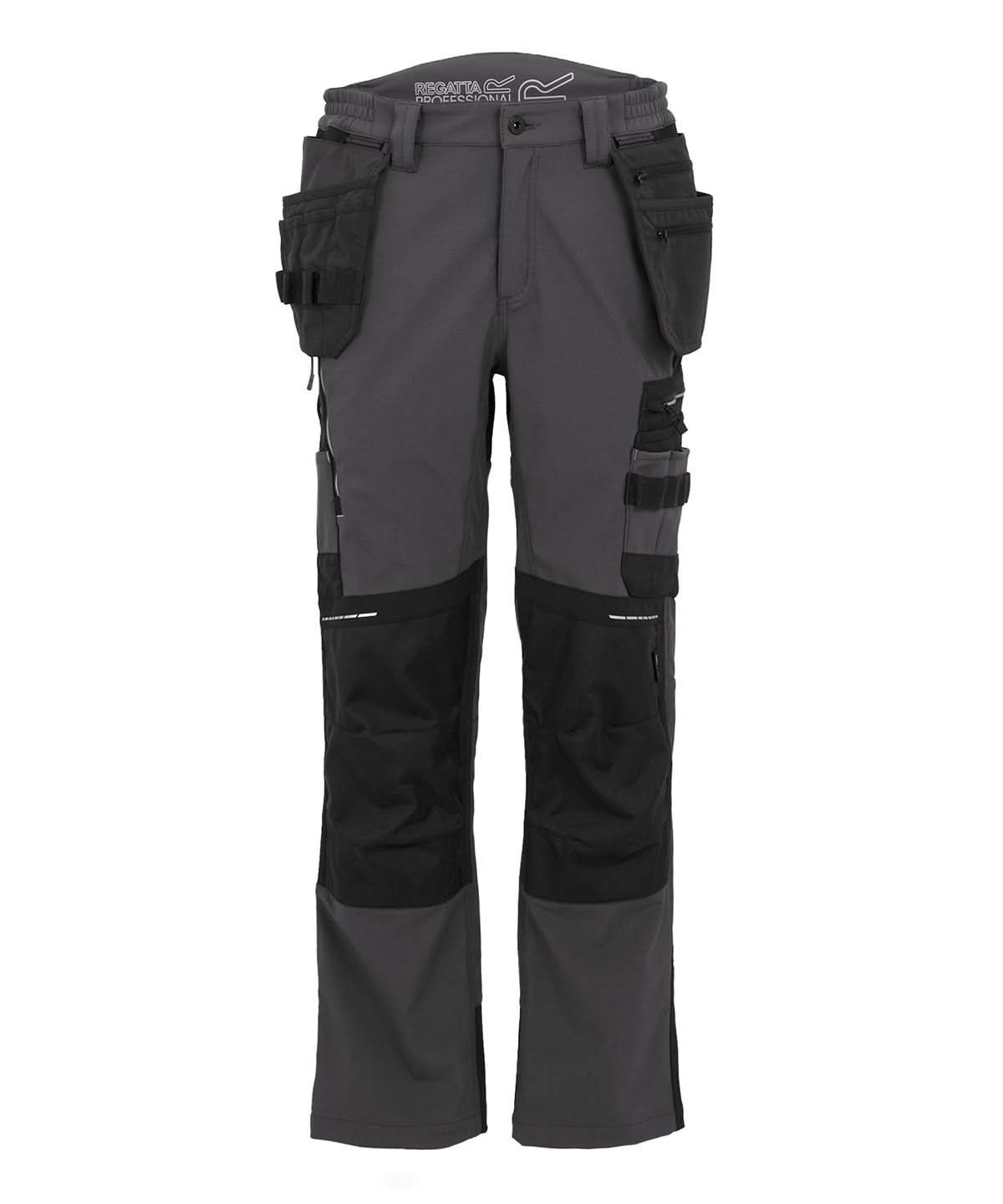 Regatta Professional 4 Tex stretch holster trousers RG632 - Slate Grey Black - Customisable Trousers
