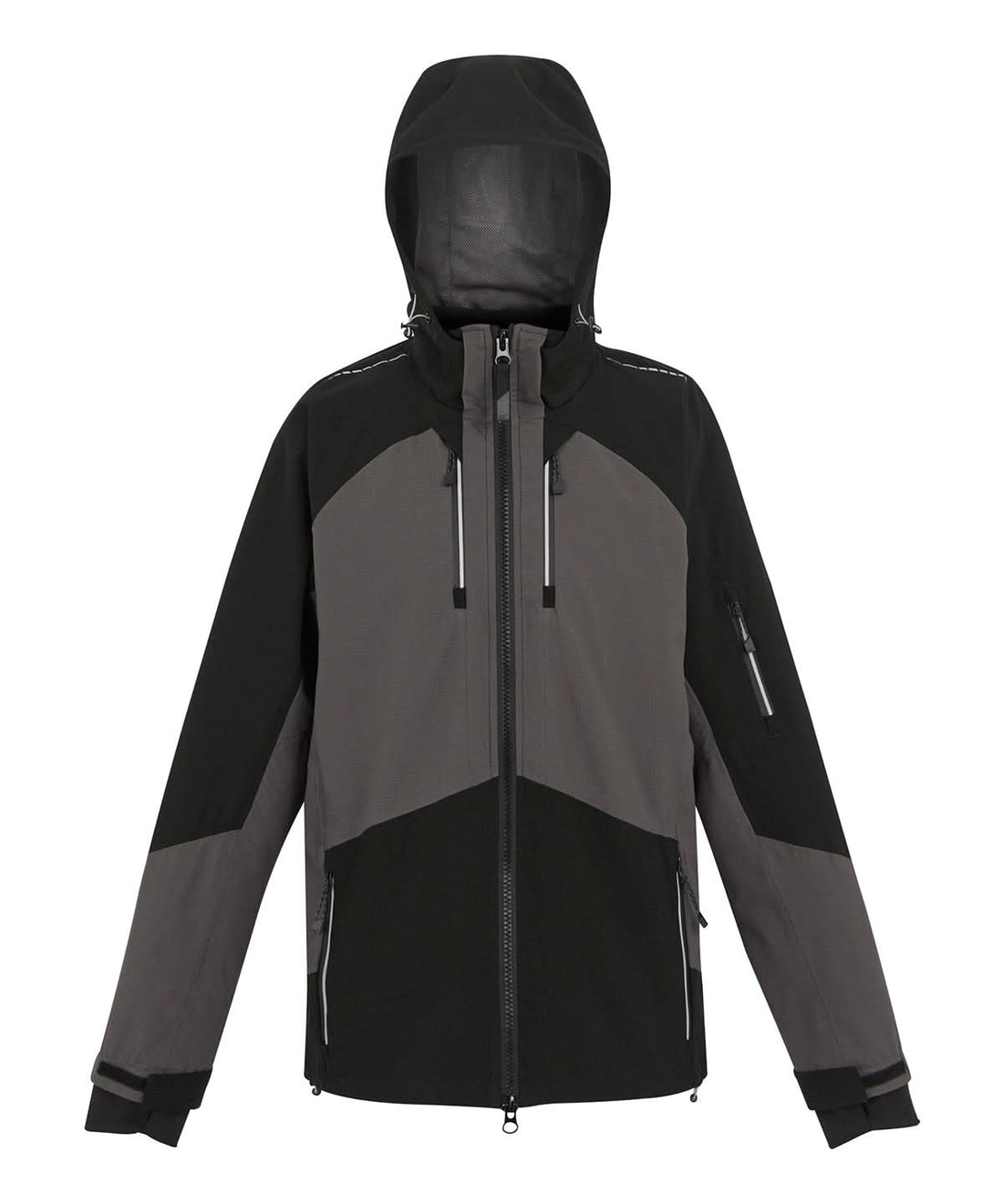 Regatta Professional 4 Tex stretch waterproof shell jacket RG633 - Slate Grey Black - Customisable Jackets