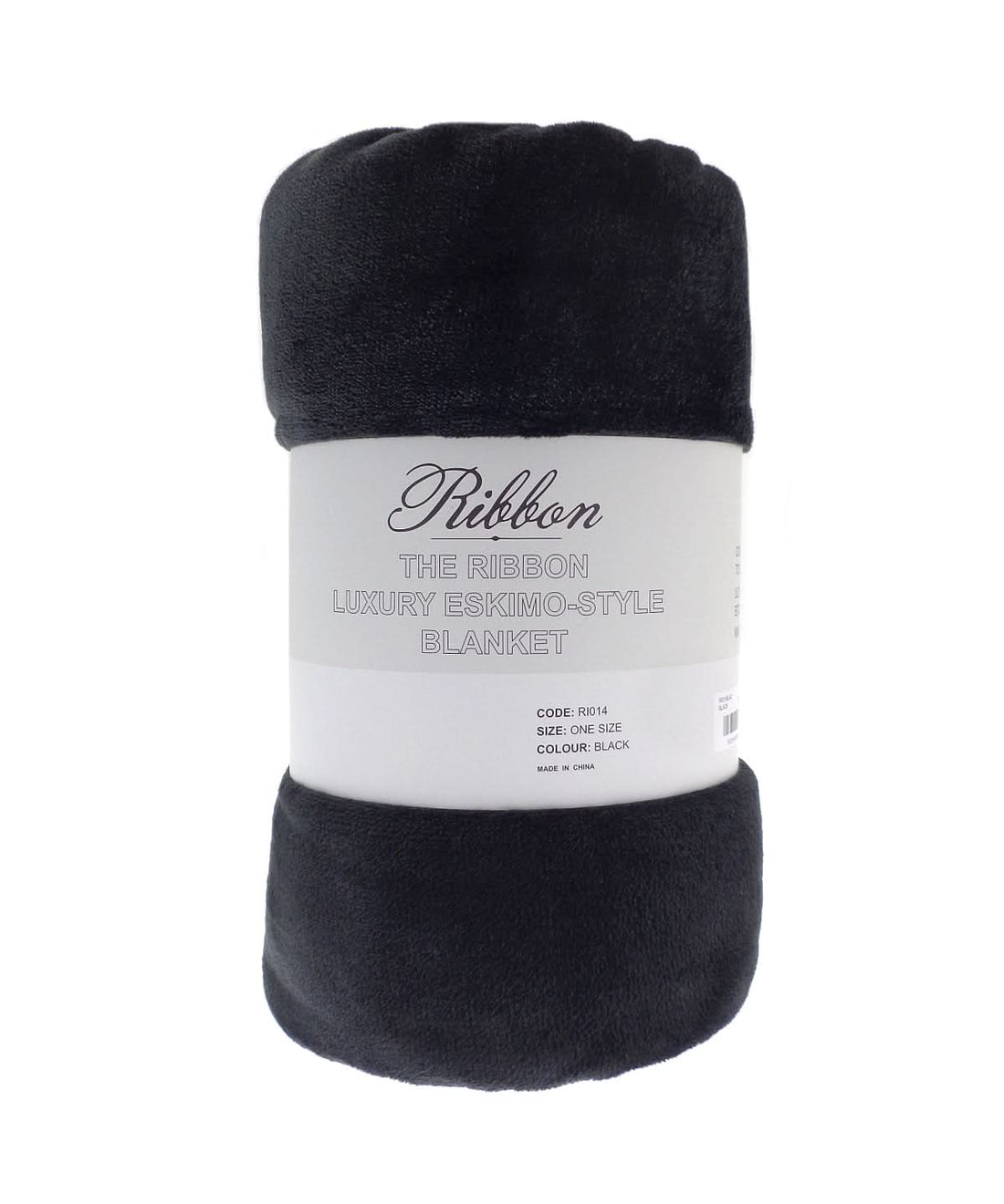 Ribbon Eskimo style blanket RI014 - Black One size - Customisable Blanket