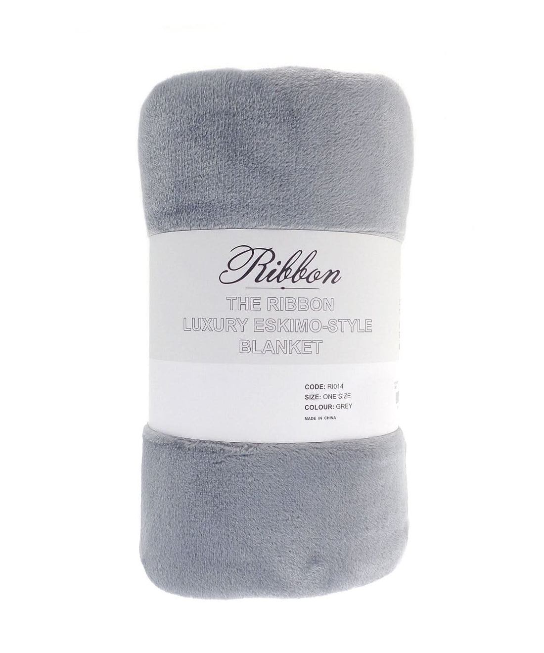 Ribbon Eskimo style blanket RI014 - Grey One size - Customisable Blanket