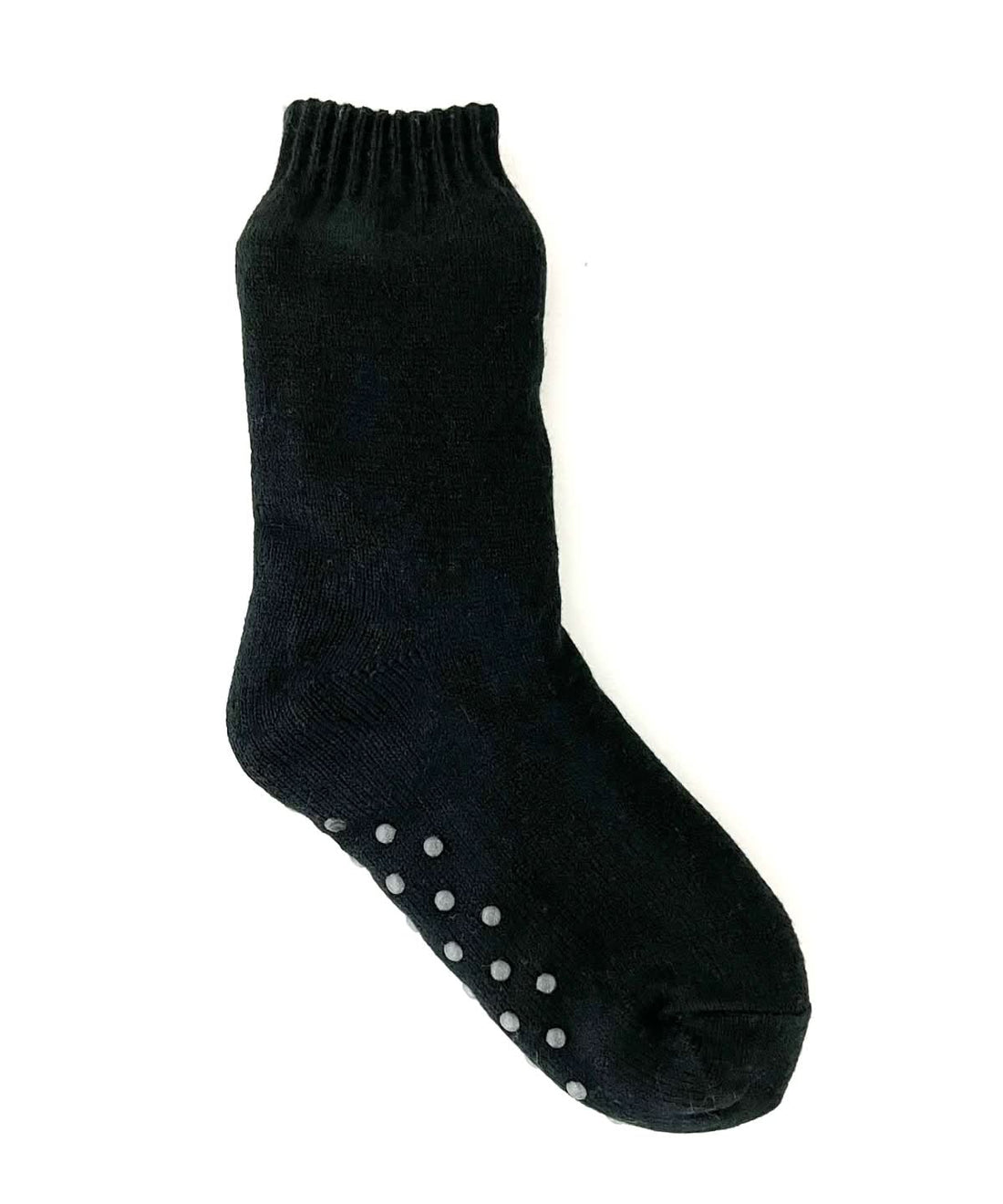 Ribbon Adult sherpa socks with turndown RI016 - Black Black Socks UK 7 11 - Customisable Socks