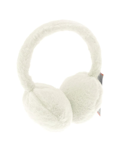 Ribbon Faux fur earmuffs RI020 - Ecru One size - Customisable Ear Muffs
