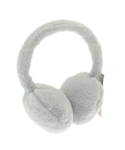 Ribbon Faux fur earmuffs RI020 - Grey One size - Customisable Ear Muffs