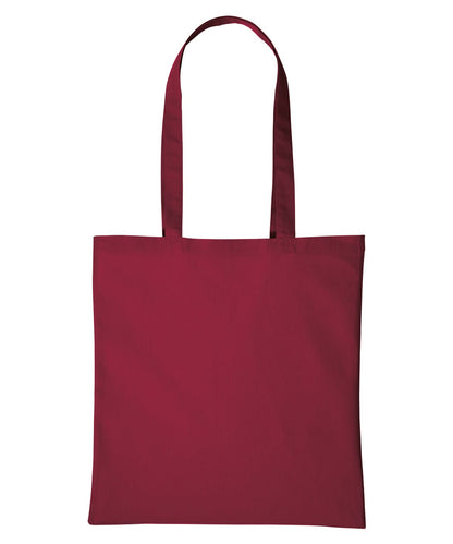 Nutshell Cotton shopper long handle RL100 - Hot Red One size - Customisable Bags