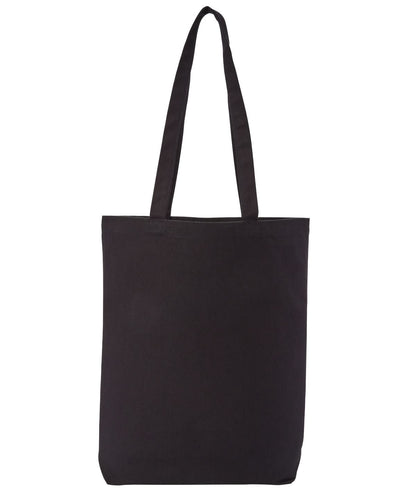 Nutshell Recycled premium canvas flat base shopper RL660 - Black One size - Customisable Bags
