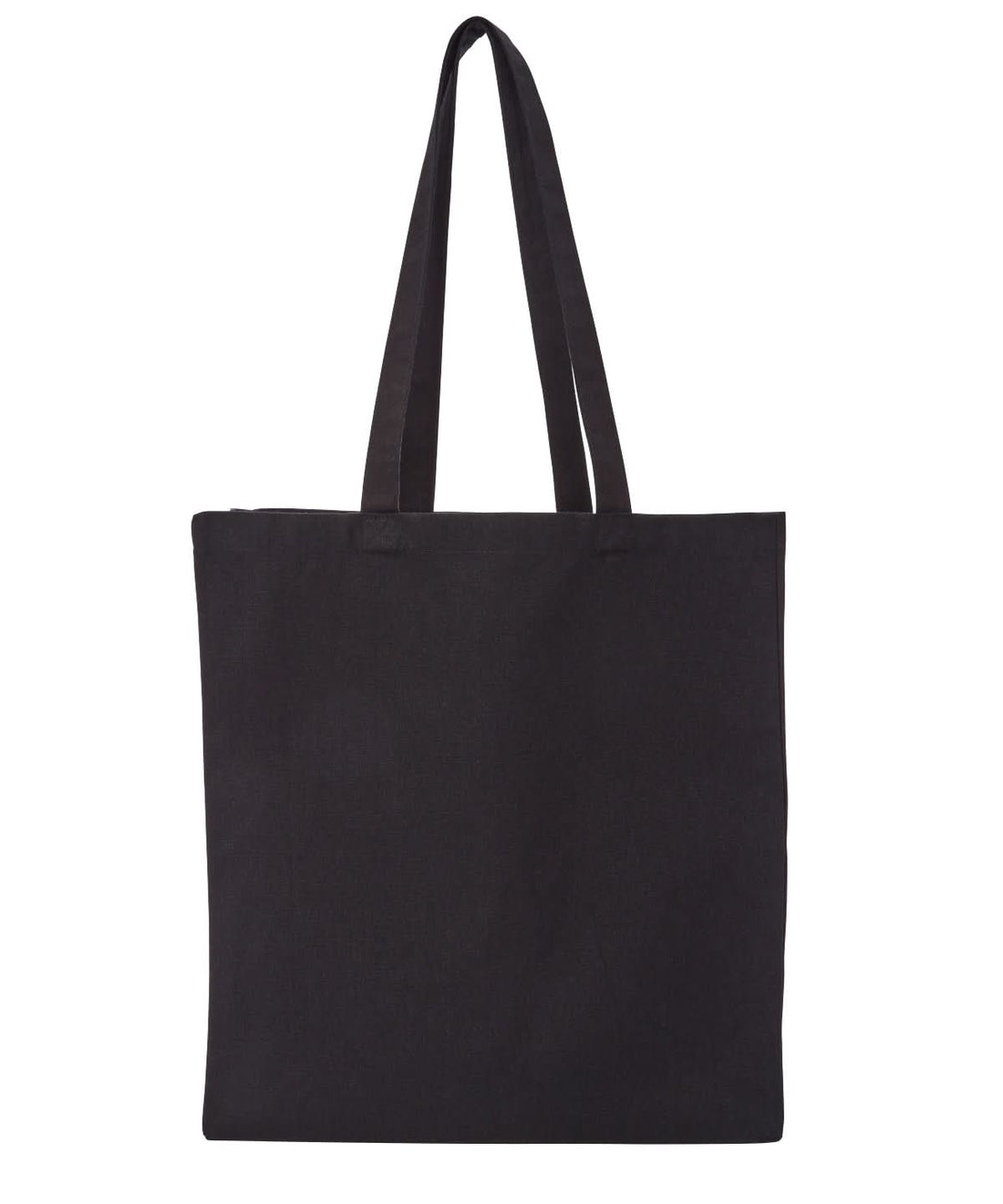 Nutshell Recycled premium canvas spacious shopper RL670 - Black One size - Customisable Bags