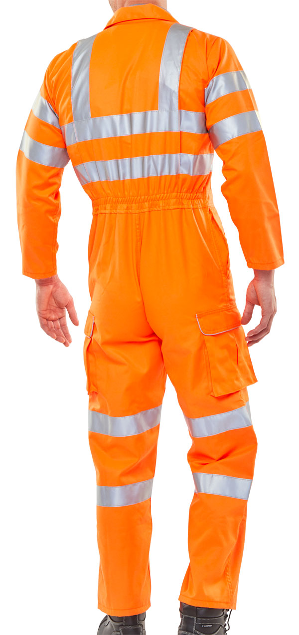 Beeswift Hi Vis Railspec Coverall - - Customisable Coveralls