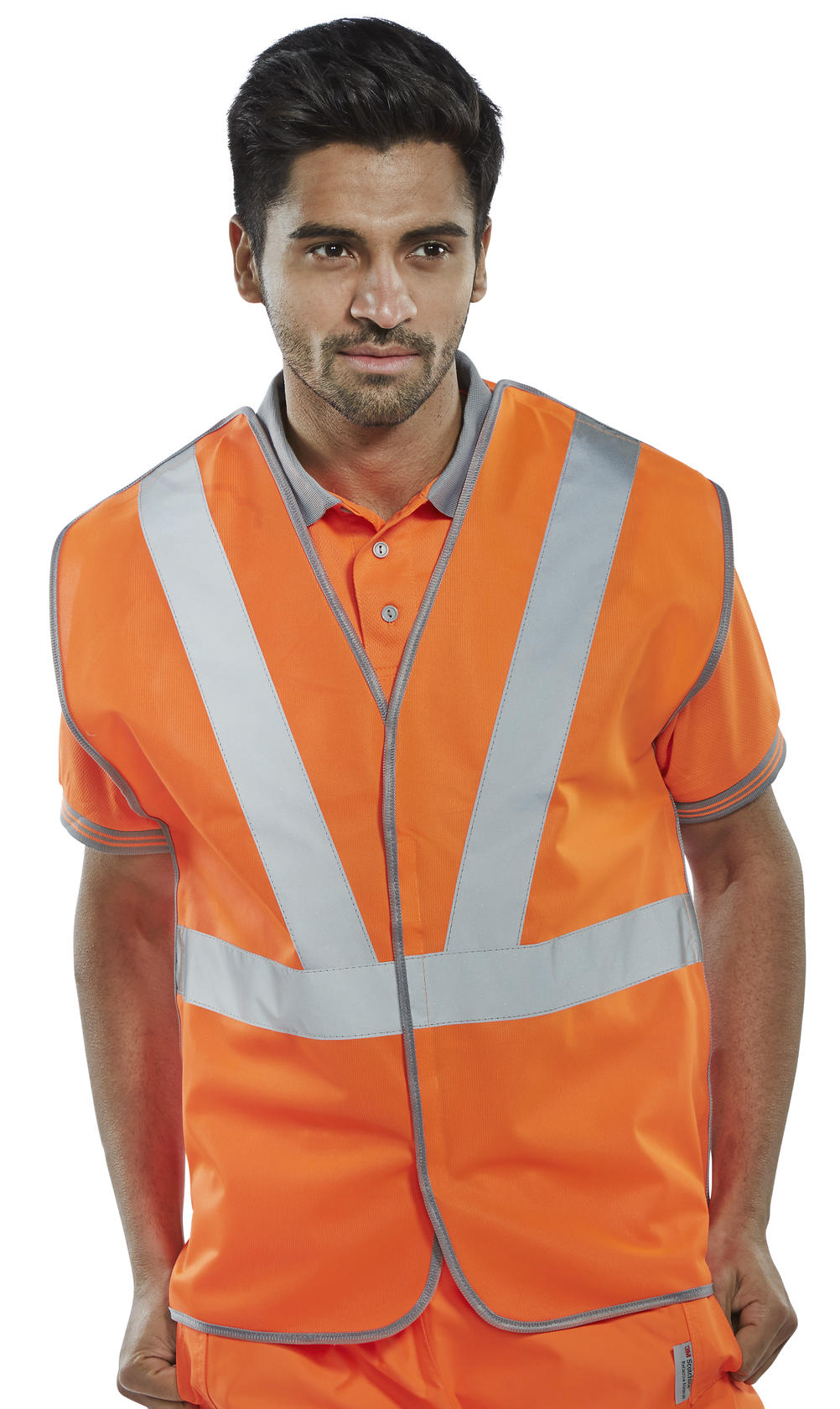 Beeswift Hi Vis Rail Spec Vest (Polyester) - - Customisable Waistcoats / Vests