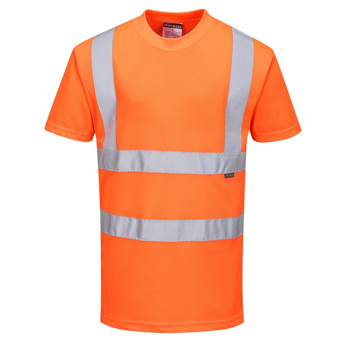 Portwest Hi Vis T Shirt SS RT23 - Orange - Customisable Hi-Vis T-Shirts