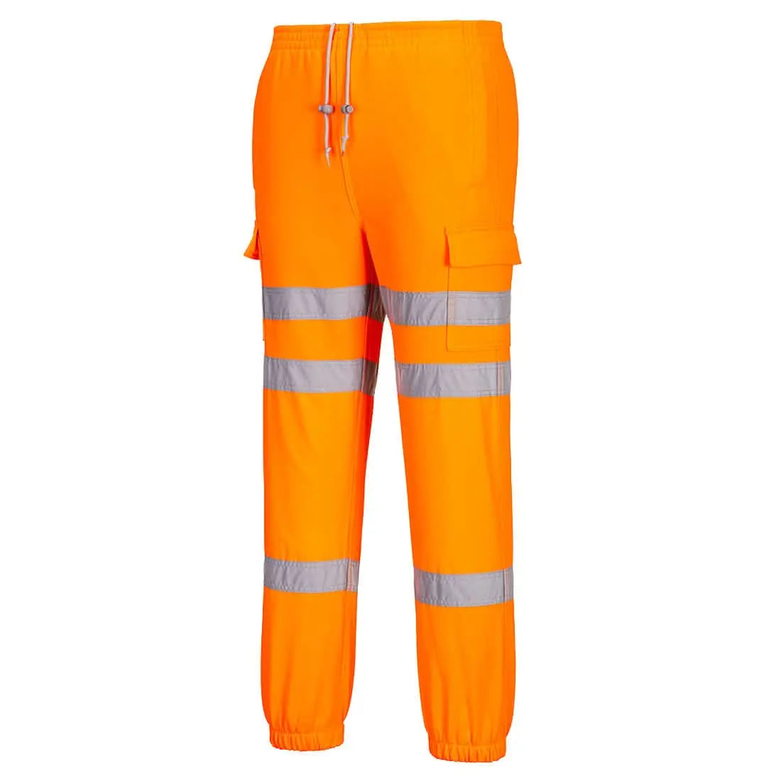 Hi Vis Three Band Joggers Rt48 - Orange - Customisable Joggers