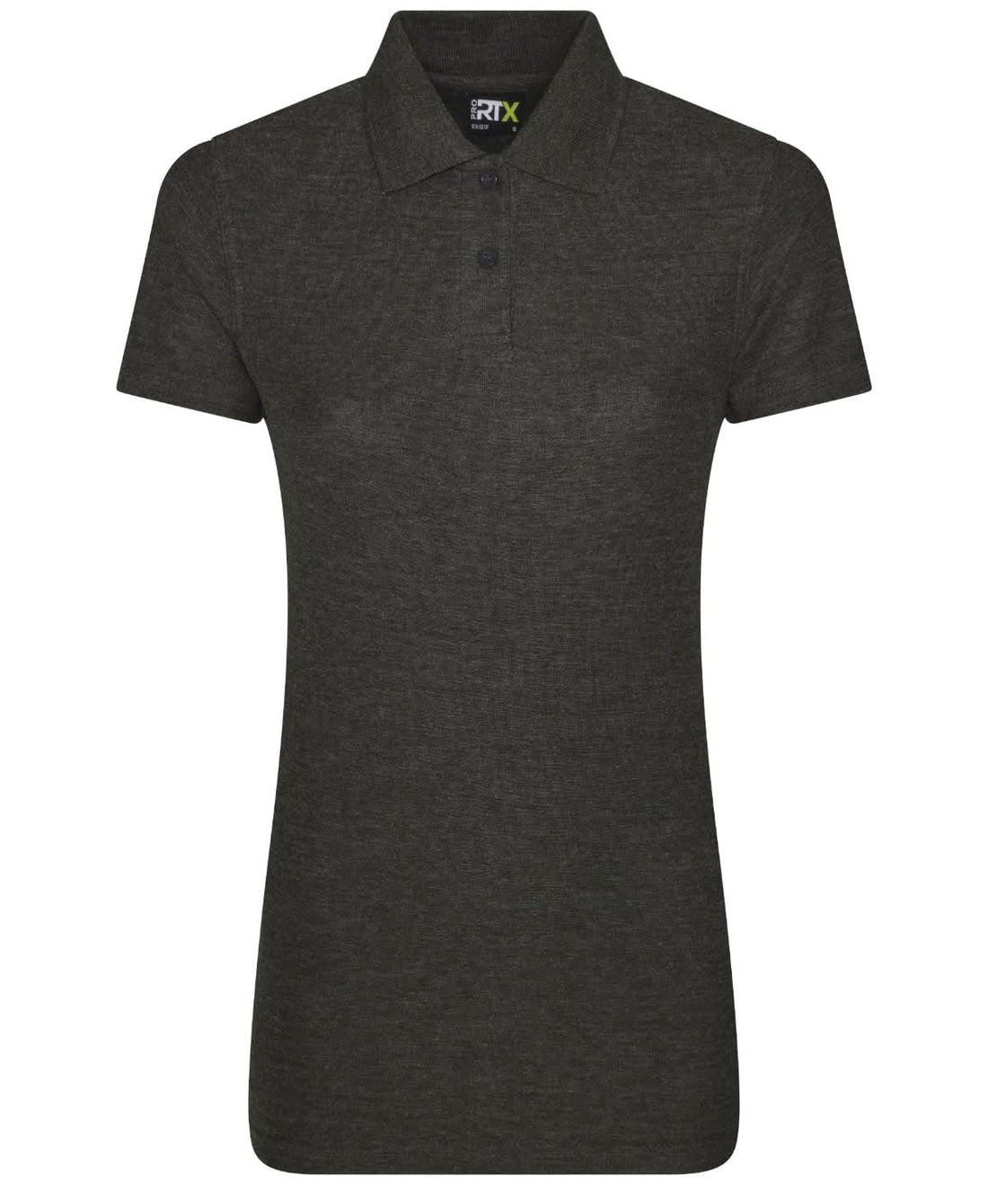 ProRTX Womens pro polo Charcoal RX01F - Charcoal - Customisable Polos