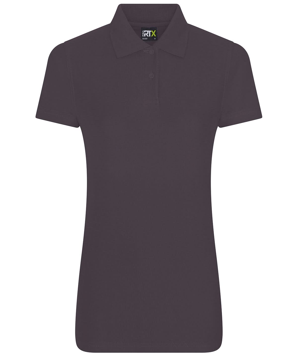 ProRTX Womens pro polo Solid Grey RX01F - Solid Grey - Customisable Polos