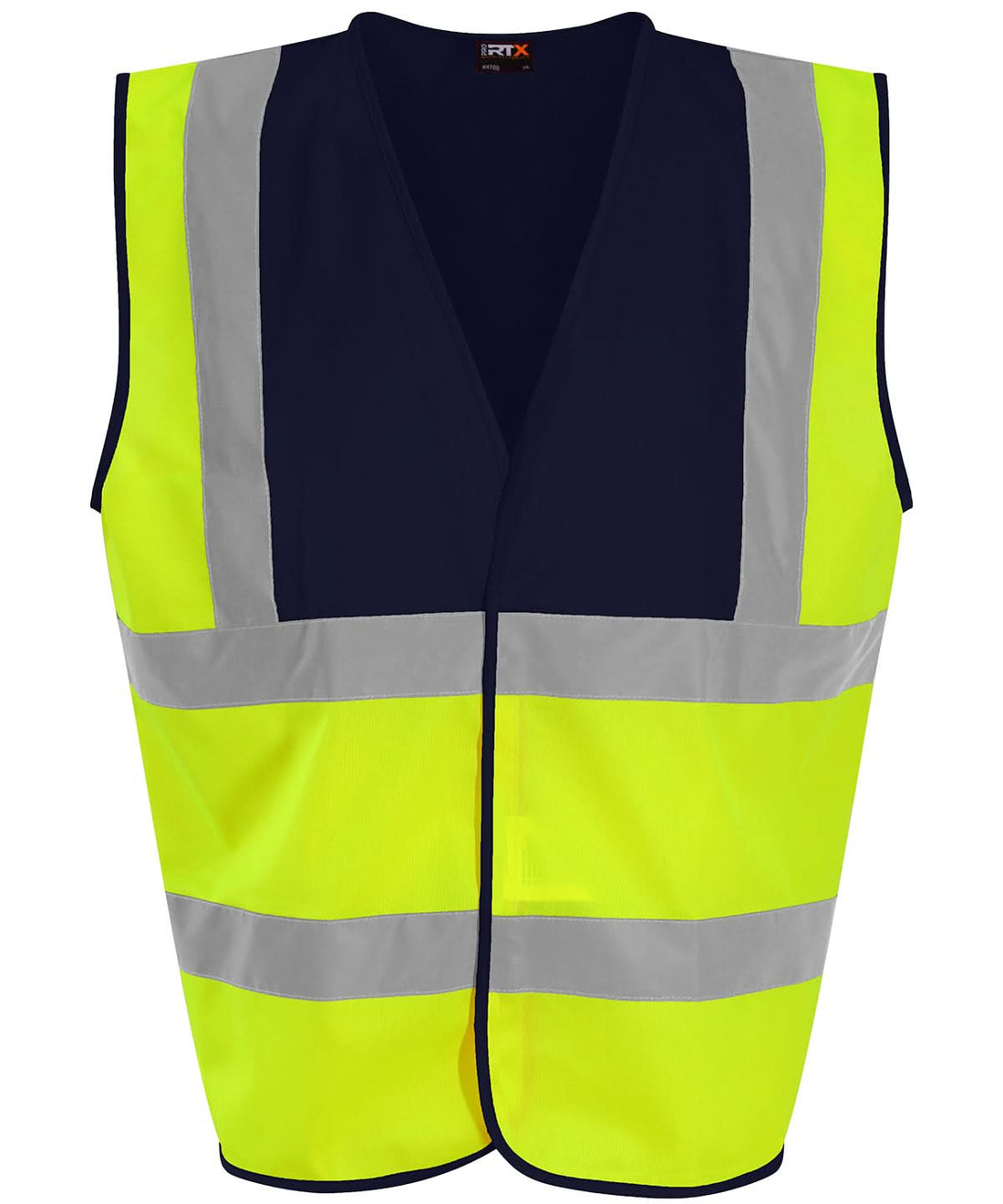 ProRTX High Visibility Waistcoat Hv Yellownavy RX700 - Hv Yellownavy - Customisable HV Vest