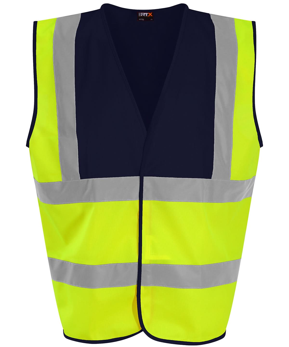 ProRTX High Visibility Waistcoat Hv Yellownavy RX700 - Hv Yellownavy - Customisable Hi-Vis Vest