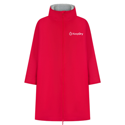 KeepDry - All Weather Dry Robe - Kids - Red - Customisable Jackets