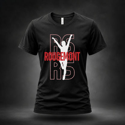 Rougemont Cheerleading T-shirt - Black - Customisable T-Shirt