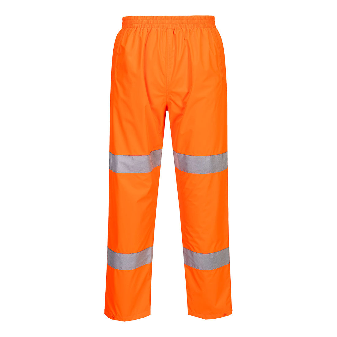 Hi Vis Lightweight Packable Trousers S165 - Orange - Customisable Rain Trousers