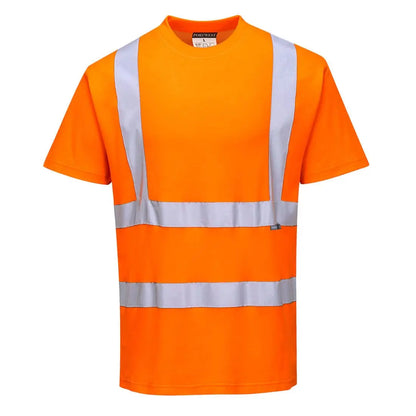 Hi Vis Cotton Comfort T Shirt S/S S170 - Orange - Customisable T-Shirt