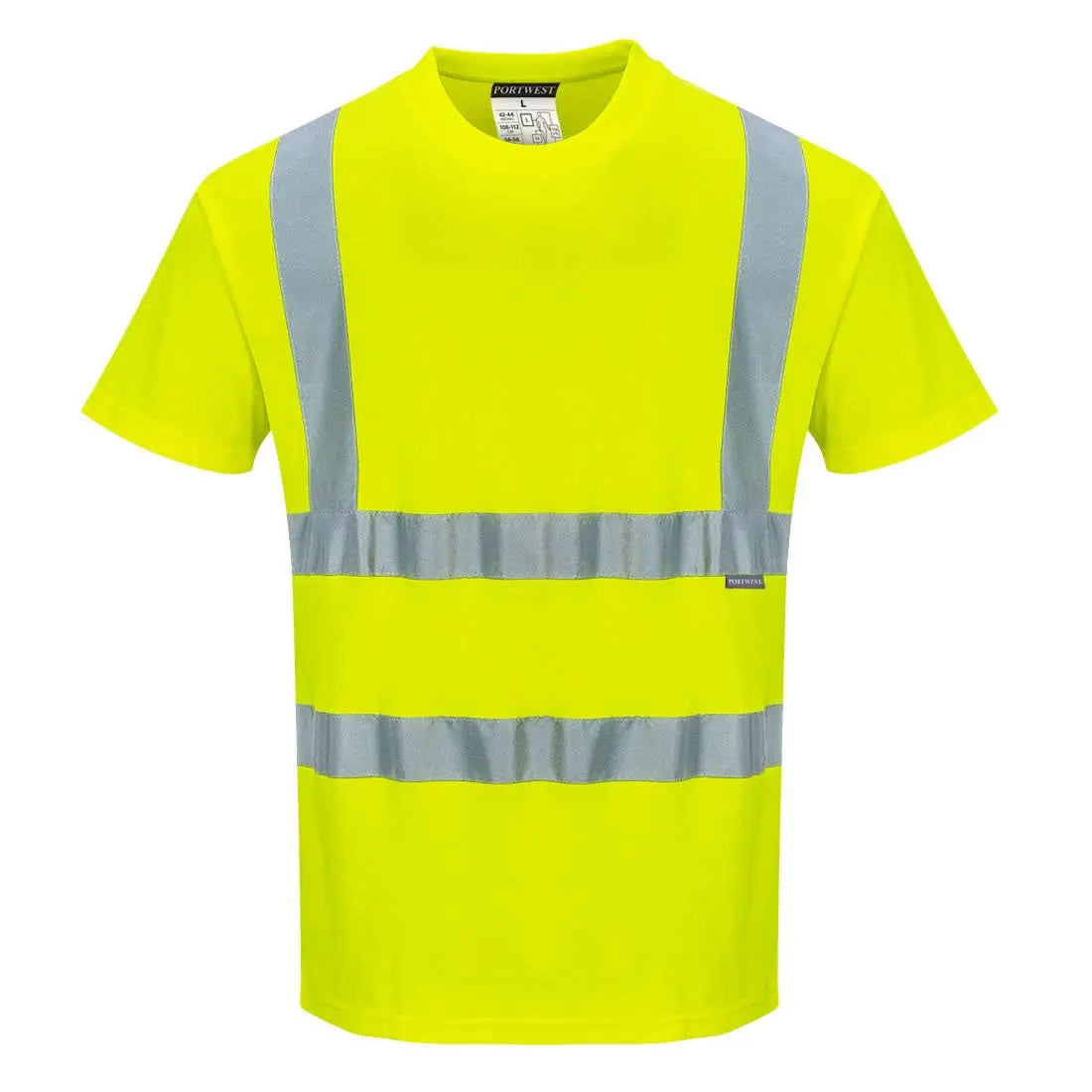 Hi Vis Cotton Comfort T Shirt S/S S170 - Yellow - Customisable T-Shirt