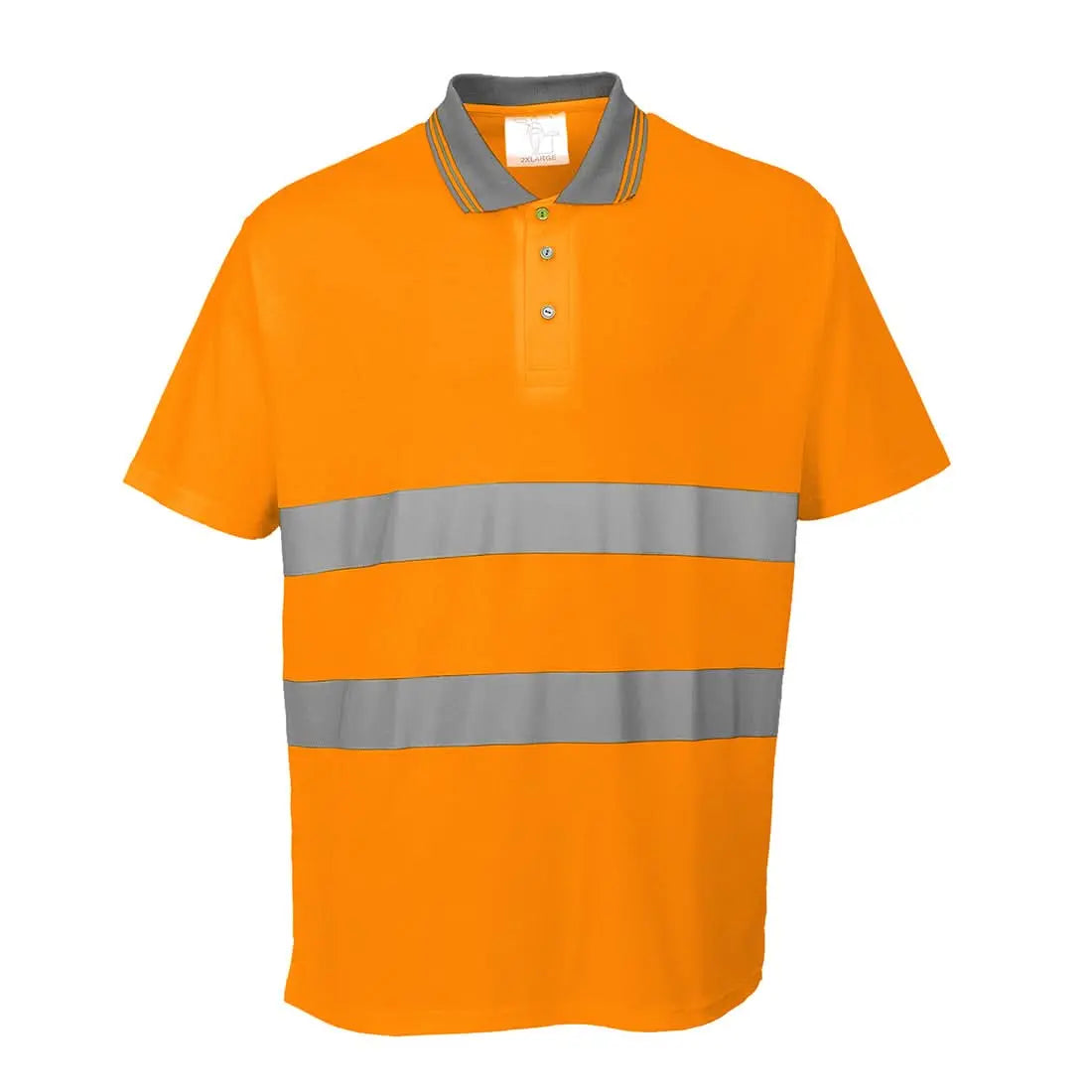 Hi Vis Cotton Comfort Polo Shirt S/S S171 - Orange - Customisable Polo Shirts