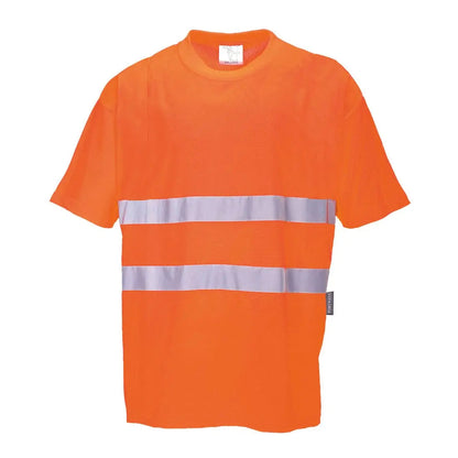 Hi Vis Cotton Comfort T Shirt S/S S172 - Orange - Customisable T-Shirt