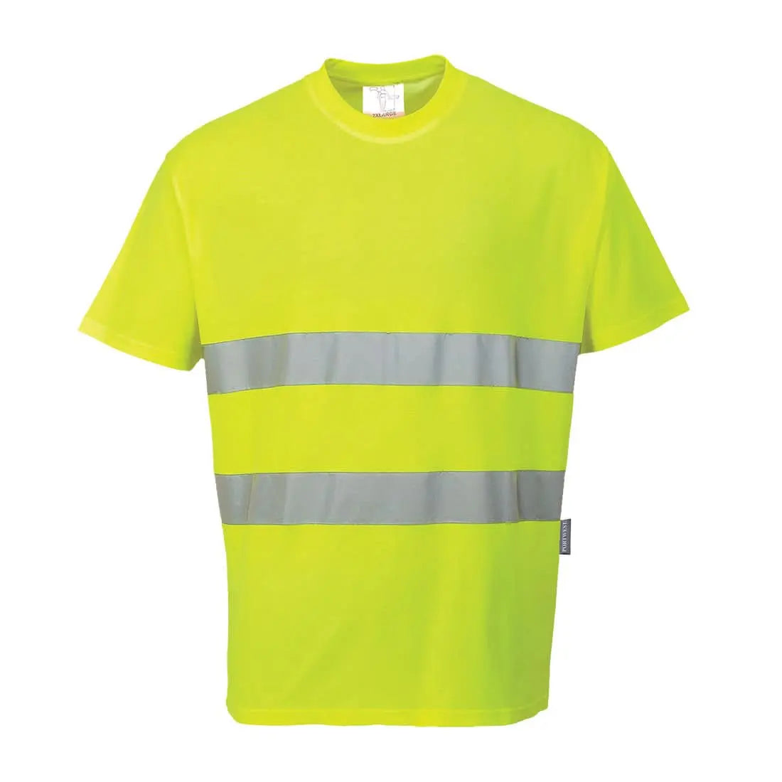 Hi Vis Cotton Comfort T Shirt S/S S172 - Yellow - Customisable T-Shirt