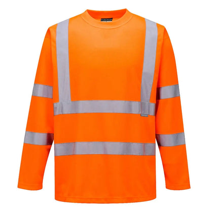Hi Vis T Shirt L/S S178 - Orange - Customisable T-Shirt