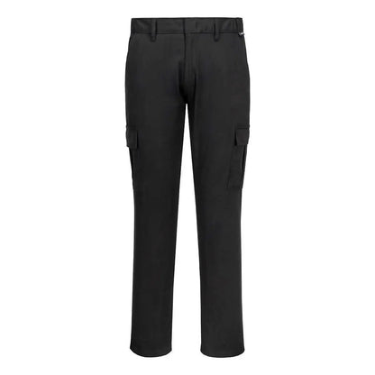 Stretch Slim Fit Combat Trousers S231 - Black - Customisable Work Trousers