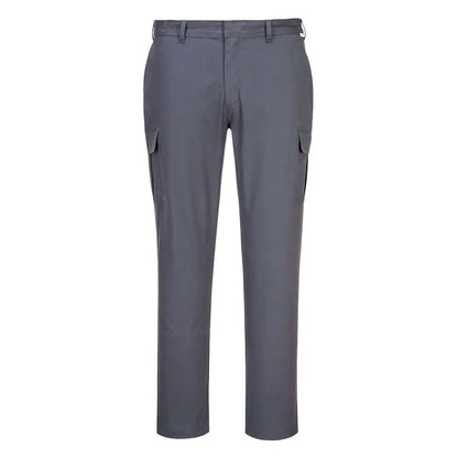 Stretch Slim Fit Combat Trousers S231 - Charcoal Grey - Customisable Work Trousers