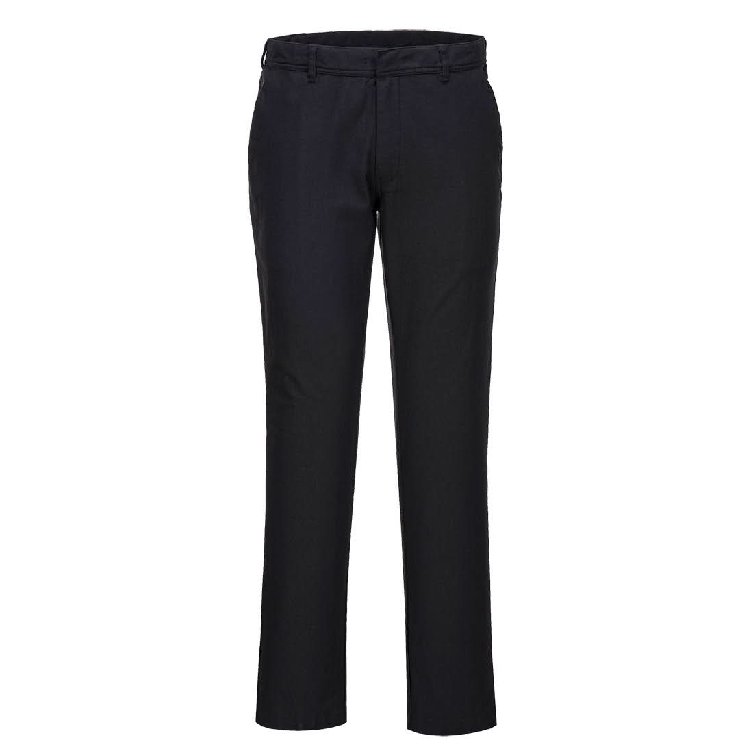 Portwest Wx2 Eco Stretch Slim Chino Trousers S232 - Black - Customisable Trousers