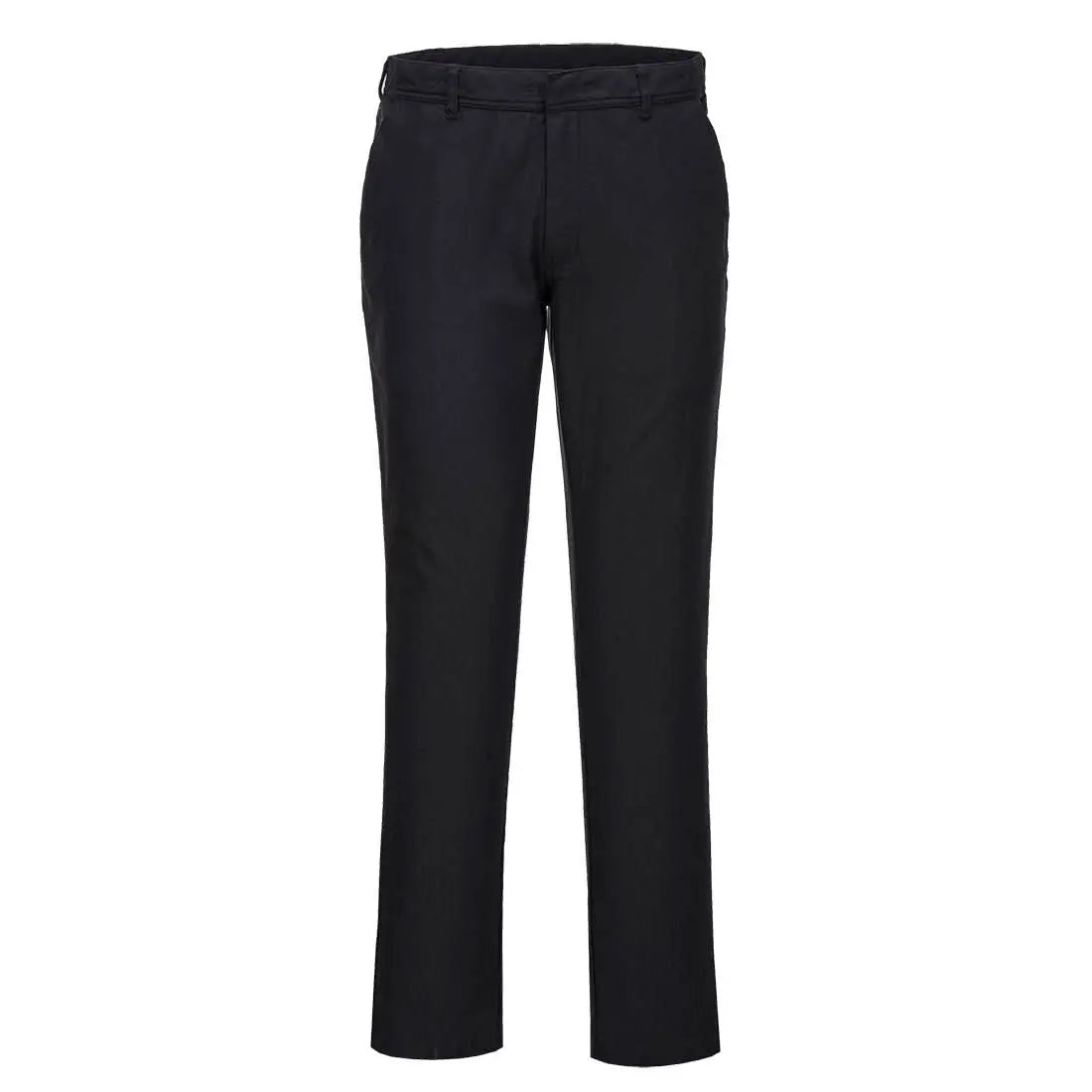 Stretch Slim Chino Trousers S232 - Black - Customisable Work Trousers