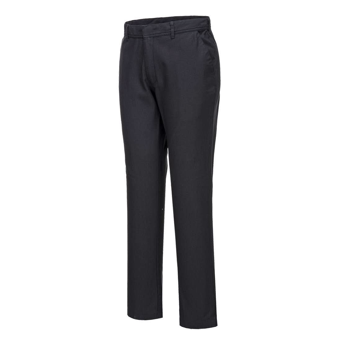 Portwest Wx2 Eco Stretch Slim Chino Trousers S232 - Black Short - Customisable Trousers